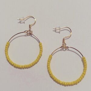 Handmade • Bead Hoop Earrings